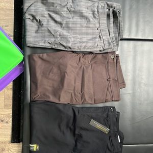 Three pairs of Lee Flex motion trousers. Size 18 short
